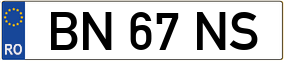 Trailer License Plate
